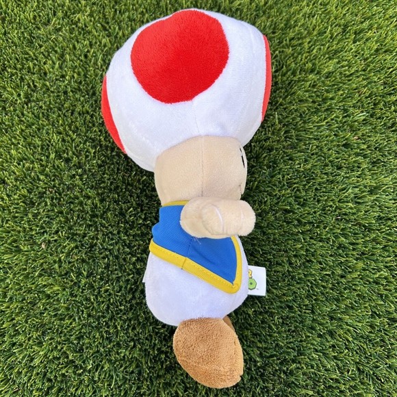 Toad Plush Soft Cuddly Toy Medium Super Mario Nintendo Mushroom 11” - Picture 4 of 10